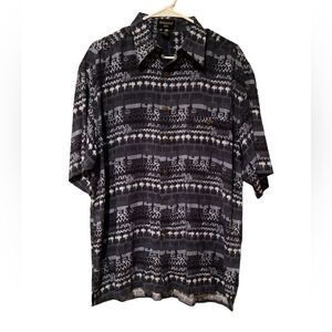 Riscatto Silk Short Sleeve Men’s Button Up Shirt Size Large